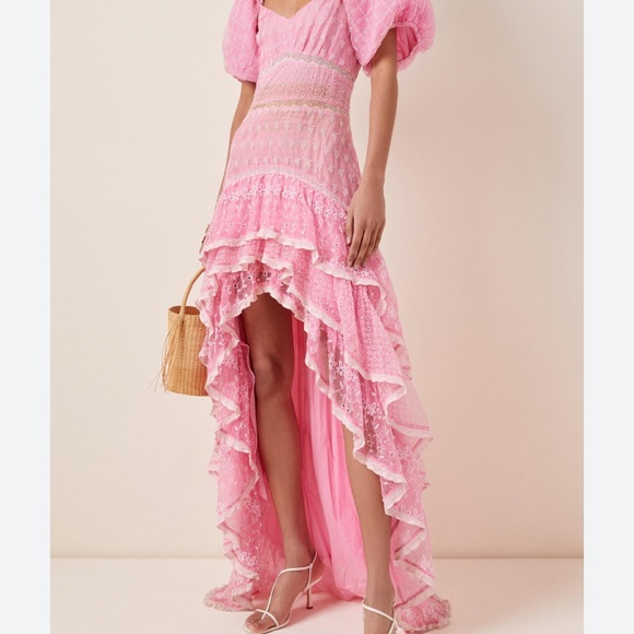 LoveshackFancy Cayden Silk Dress GREEN - Picture 17 of 17